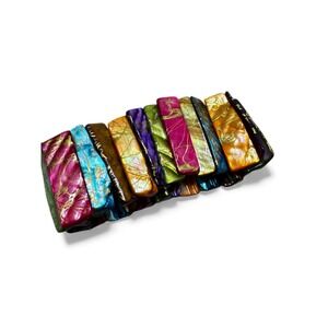 Multicolor Polymer Clay Tile Stretch Bracelet Boho Artisan Statement